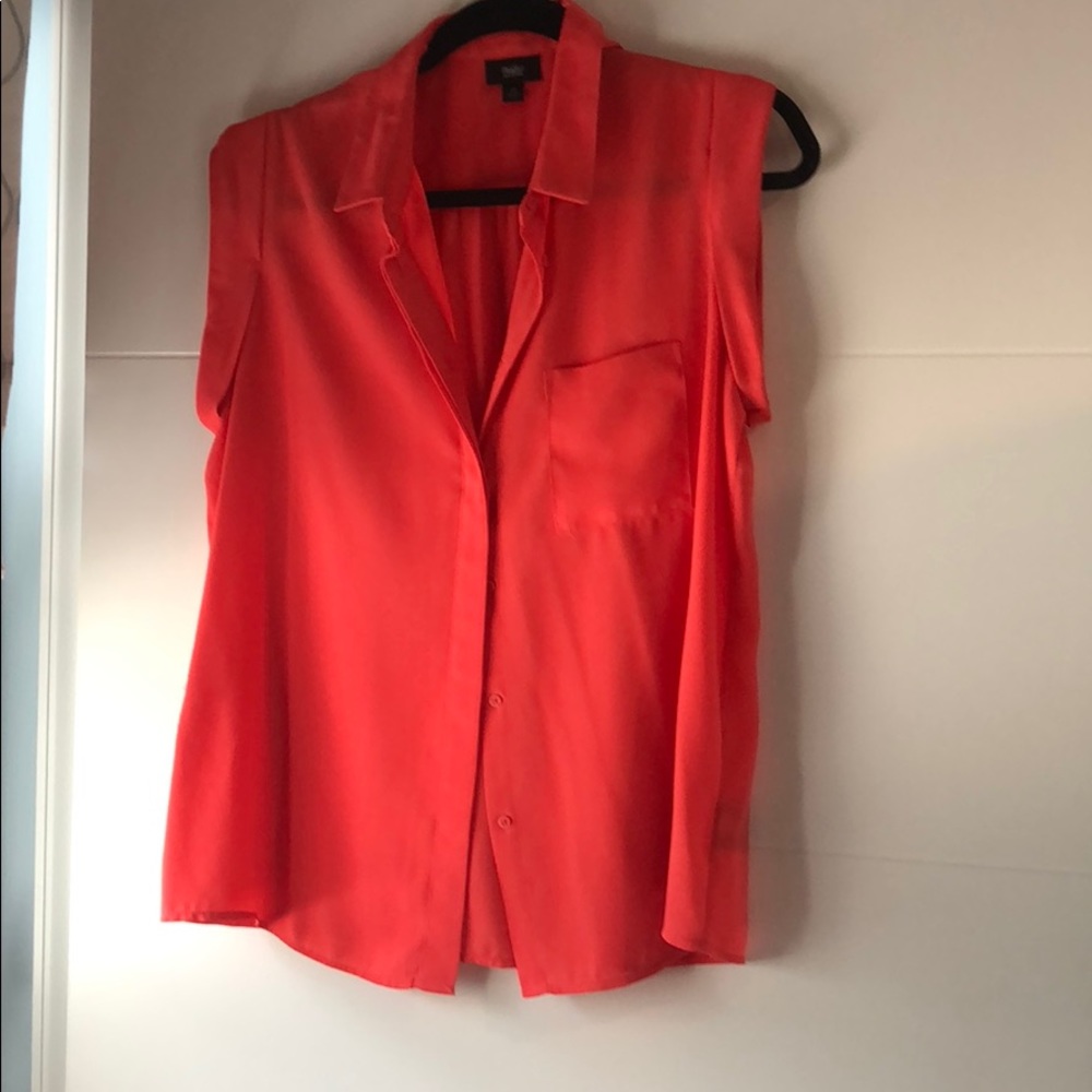 Salmon blouse.